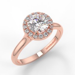 Lucia - Diamant 0.70 carat - Or rose category