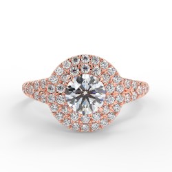 Olivia - Diamant 0.50 carat - Or rose category