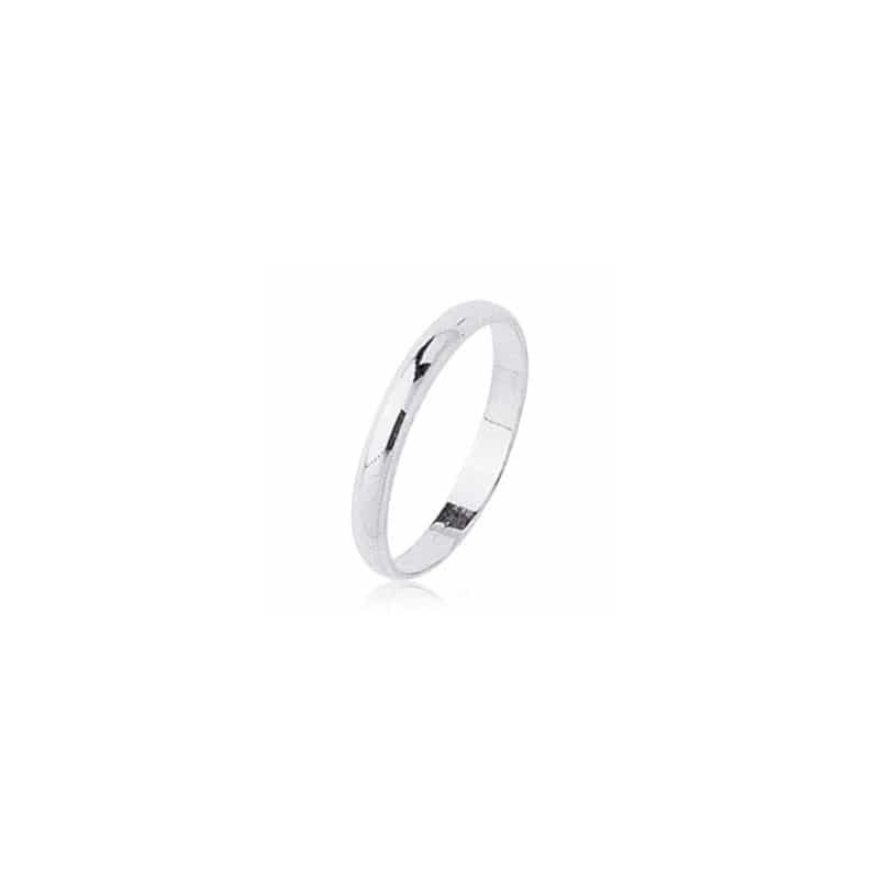 Demi-Jonc - Pénélope 3mm Or blanc category