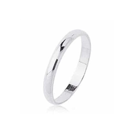 Demi-Jonc - Pénélope 3mm Or blanc category