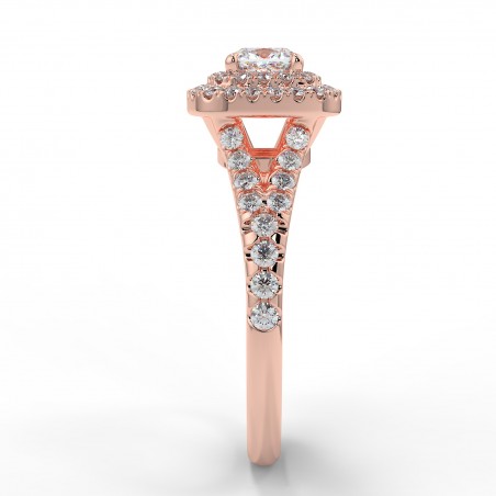 Eva - Diamant 0.50 carat - Or rose category