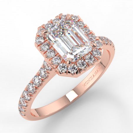 Gloria - Diamant 0.70 carat - Or rose category